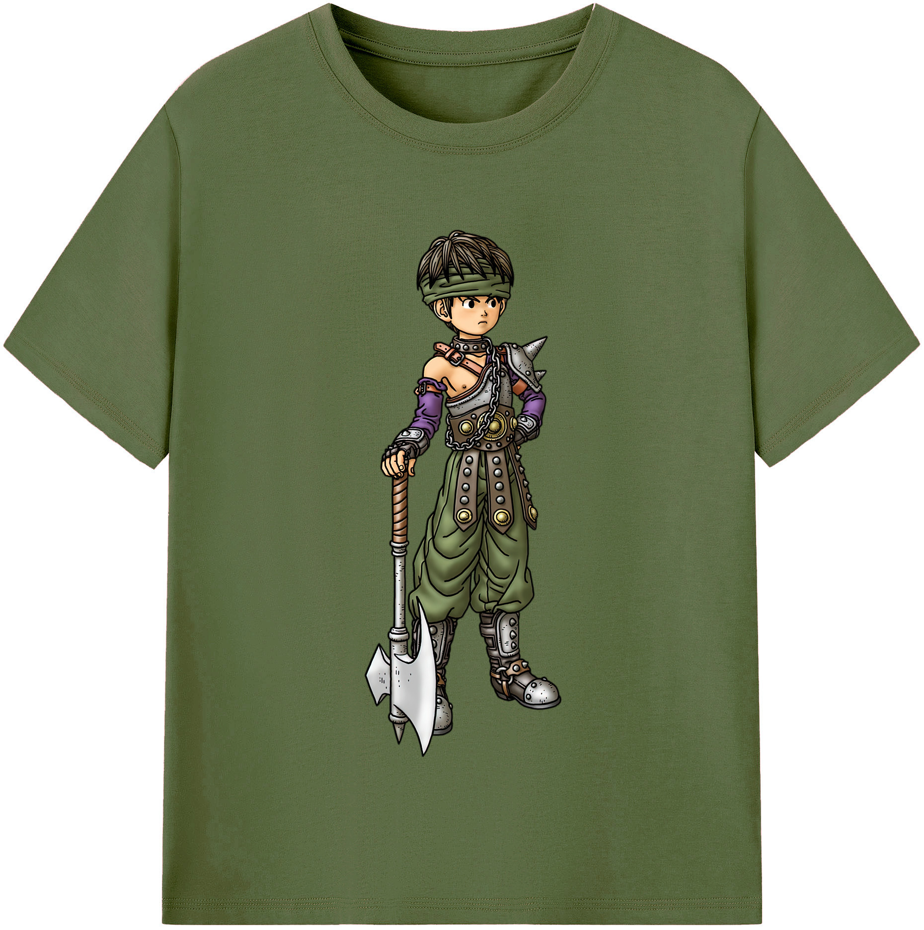（画像用） ドラゴンクエスト Doragon Kuesuto Dragon Quest 綿100％半袖Tシャツ（フロントプリント）